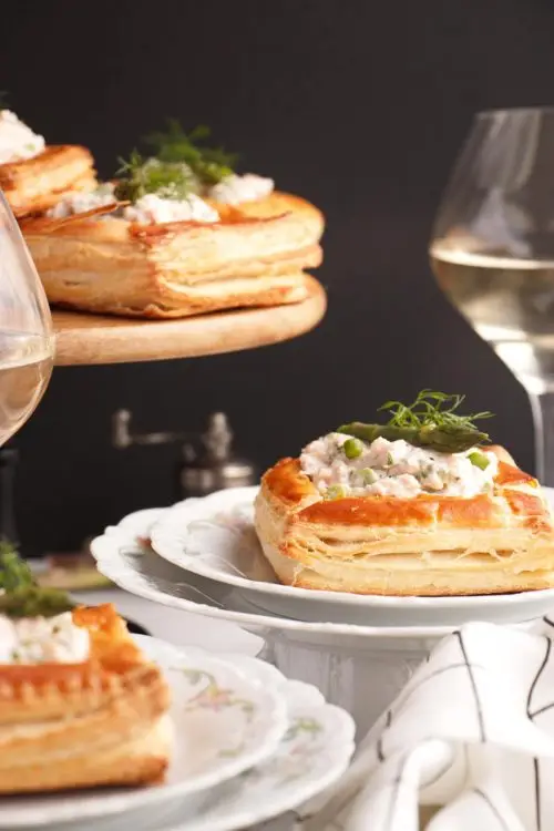 Smoked Trout & Asparagus Vol-au-Vent Filling