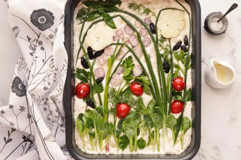 Step 9 - Sourdough Focaccia with Floral Art