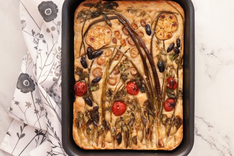 Step 10 - Sourdough Focaccia with Floral Art