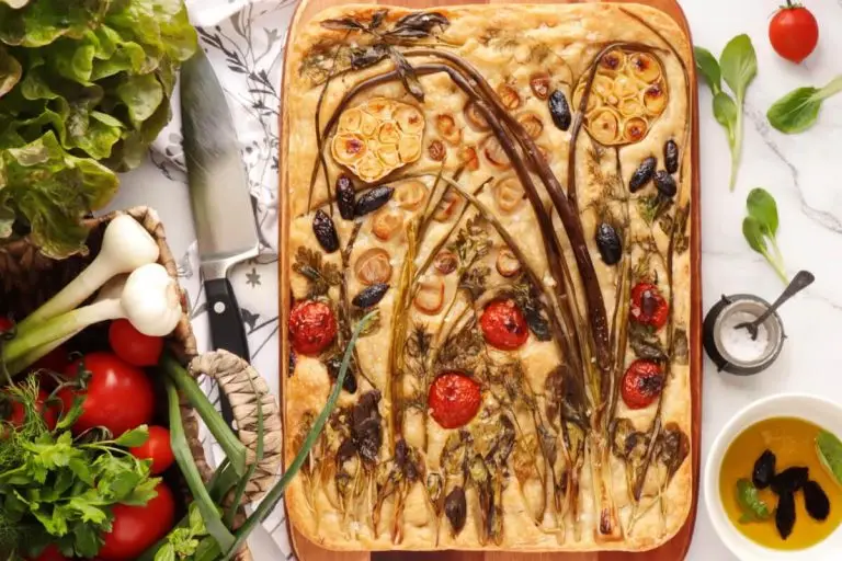Step 11 - Sourdough Focaccia with Floral Art