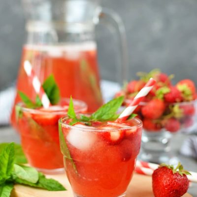 Southern, Strawberry Sweet Iced Tea Recipe-How To Make Southern, Strawberry Sweet Iced Tea-Delicious Southern, Strawberry Sweet Iced Tea