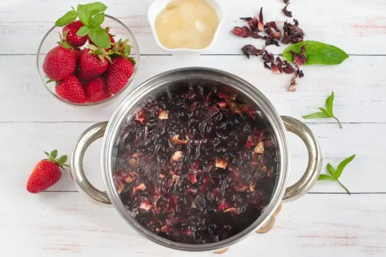 Step 1 - Strawberry Honey Hibiscus Iced Tea