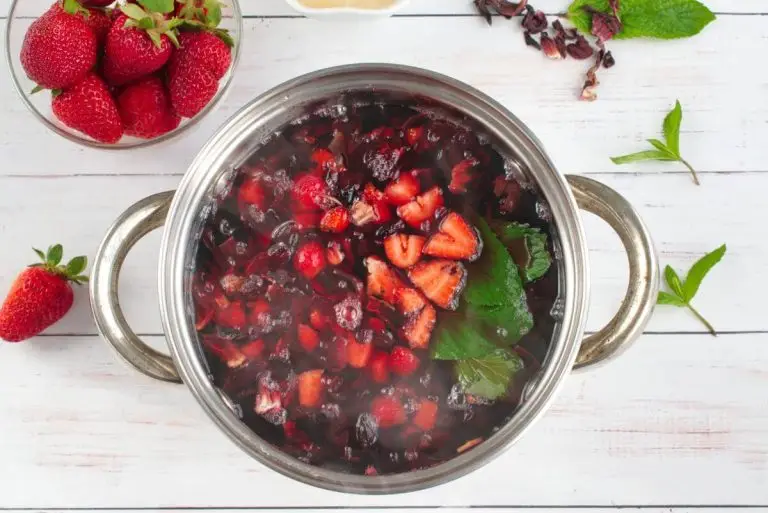 Step 2 - Strawberry Honey Hibiscus Iced Tea
