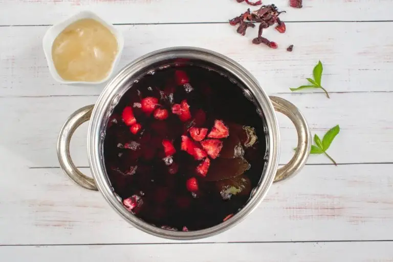 Step 2 - Strawberry Honey Hibiscus Iced Tea
