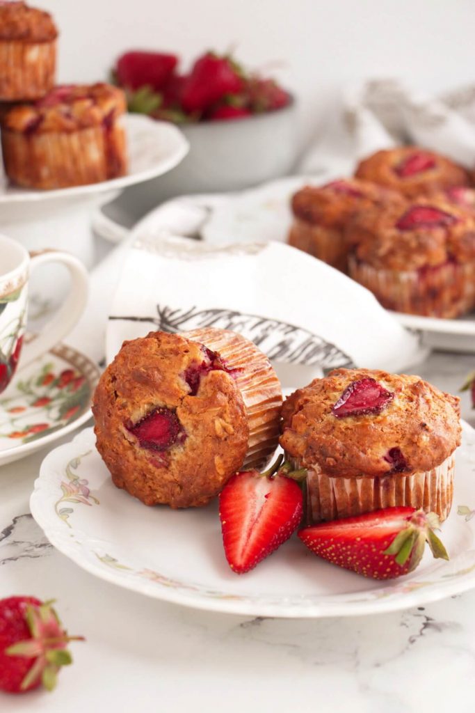 Strawberry Oatmeal Muffins