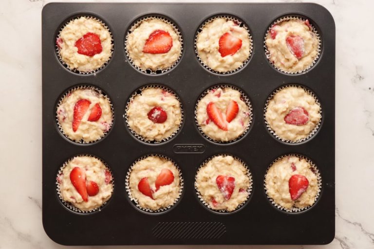 Step 7 - Strawberry Oatmeal Muffins