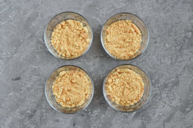 Step 2 - No-Bake Strawberry Cheesecakes