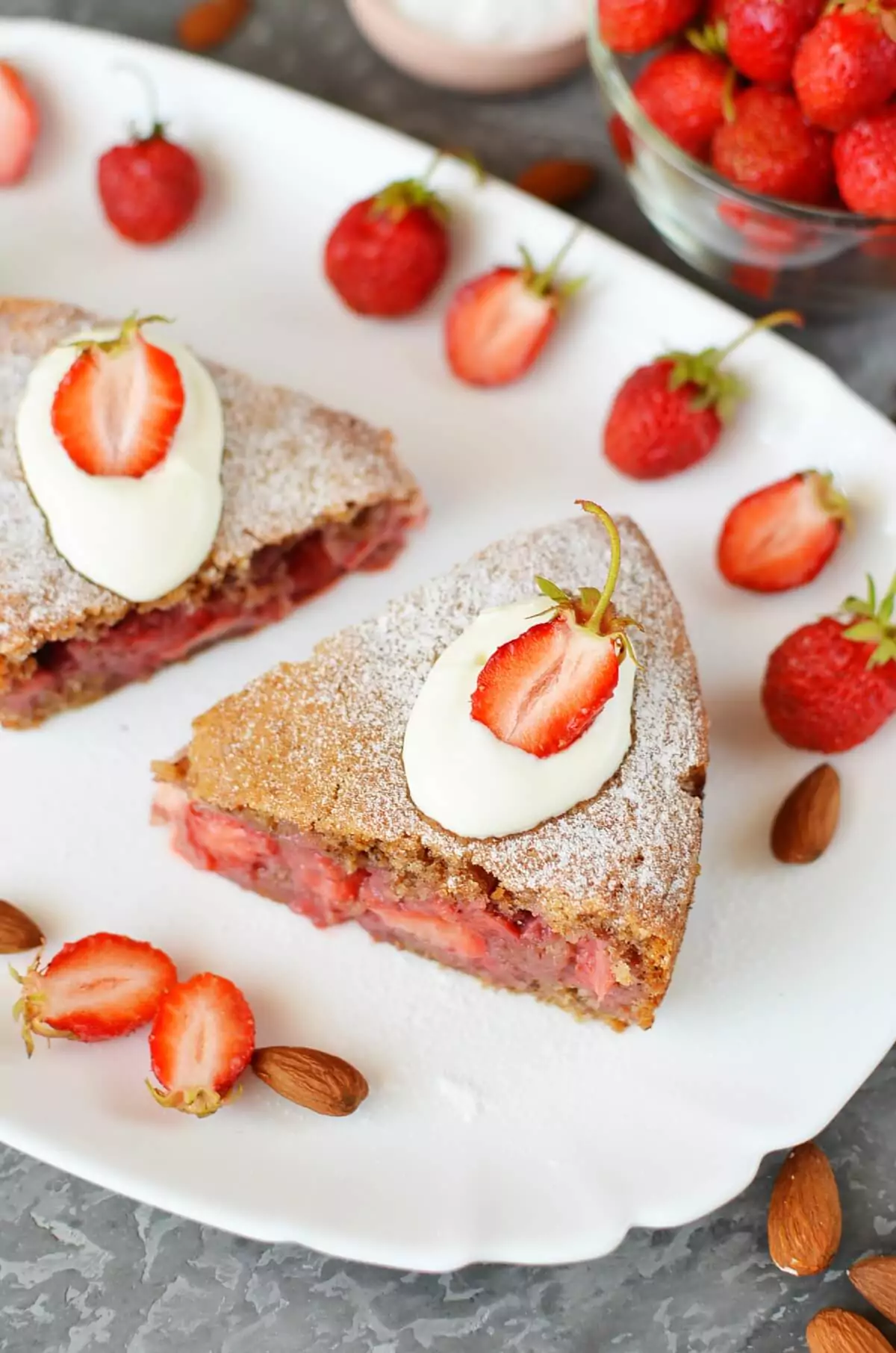 Strawberry & Almond Torte