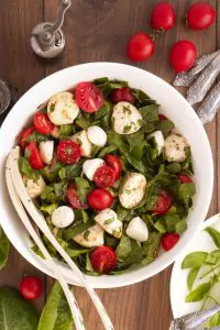 Tomato Mozzarella Salad with Lettuce