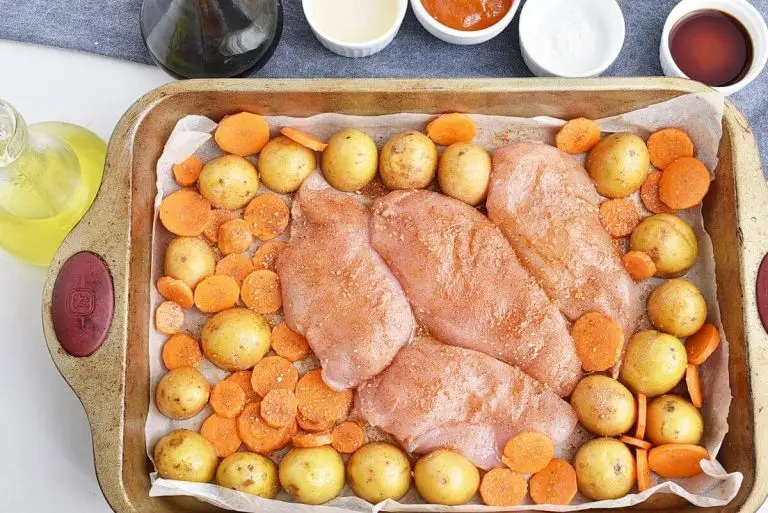 Step 4 - Apricot Chicken Sheet Pan Dinner