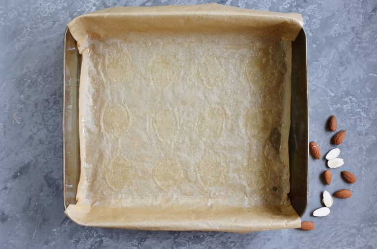 Step 1 - Apricot and Almond Traybake
