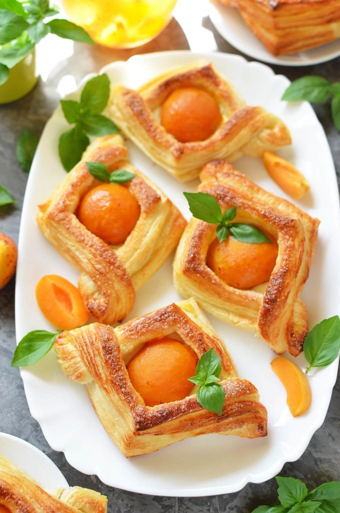 Canned Apricots with Butter Puff Pastry
