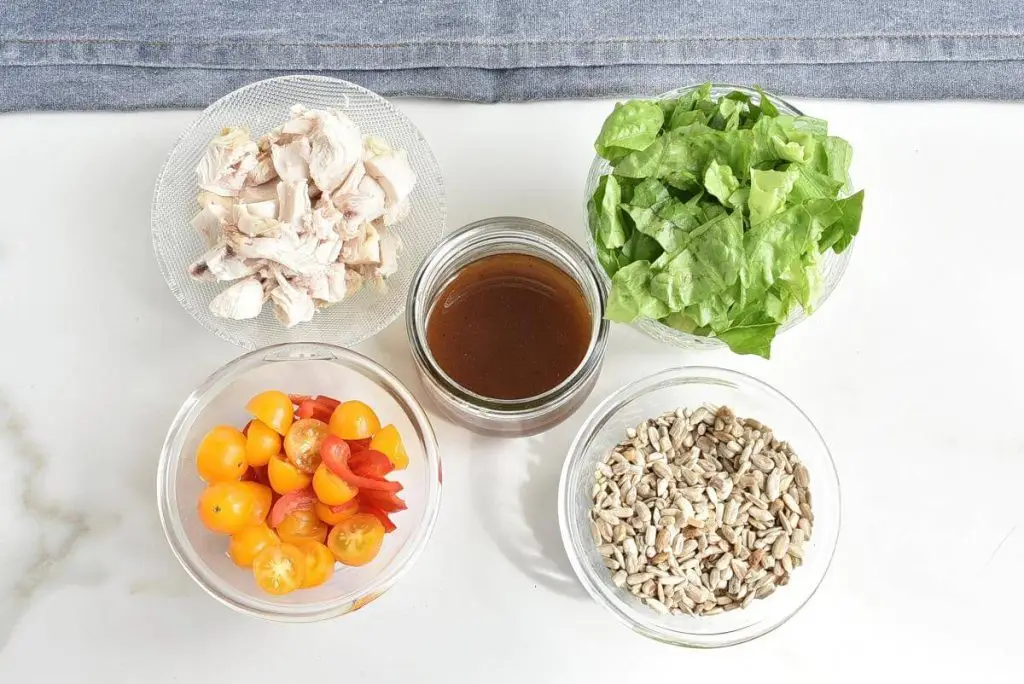 Ingredients for Basic Mason Jar Salad