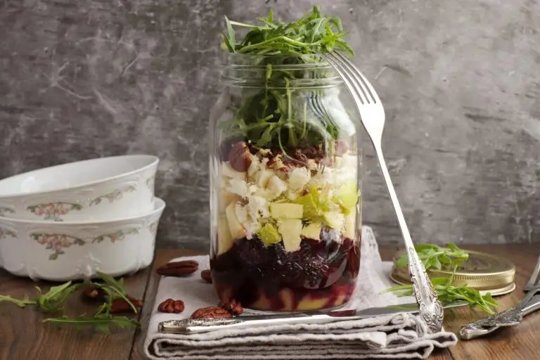 Step 4 - Beet & Goat Cheese Jar Salad