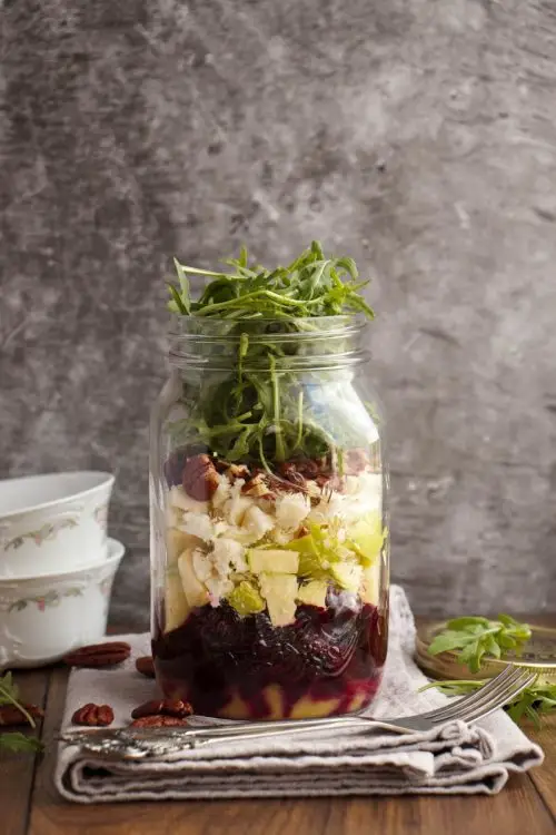 Beet & Goat Cheese Jar Salad