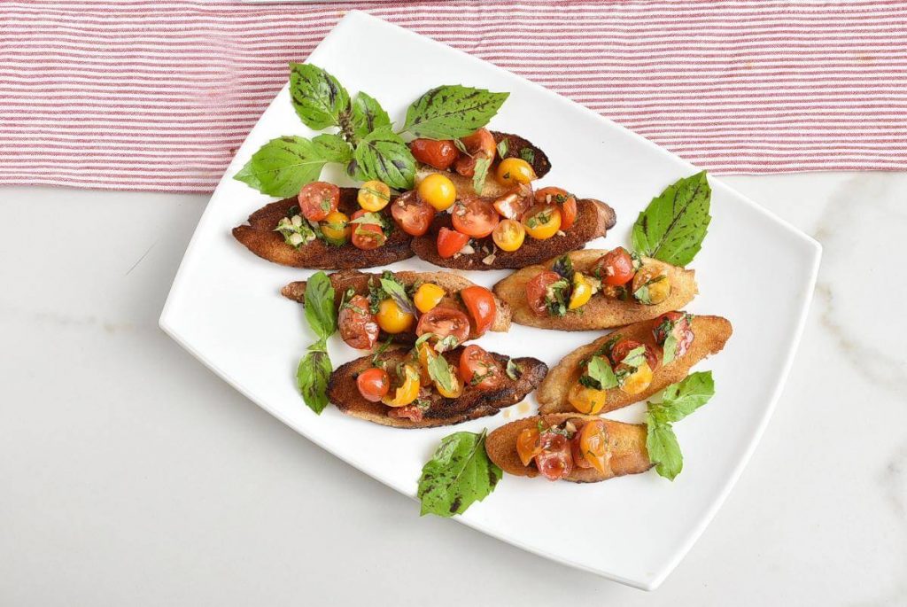 How to serve Bruschetta with Grape Tomatoes