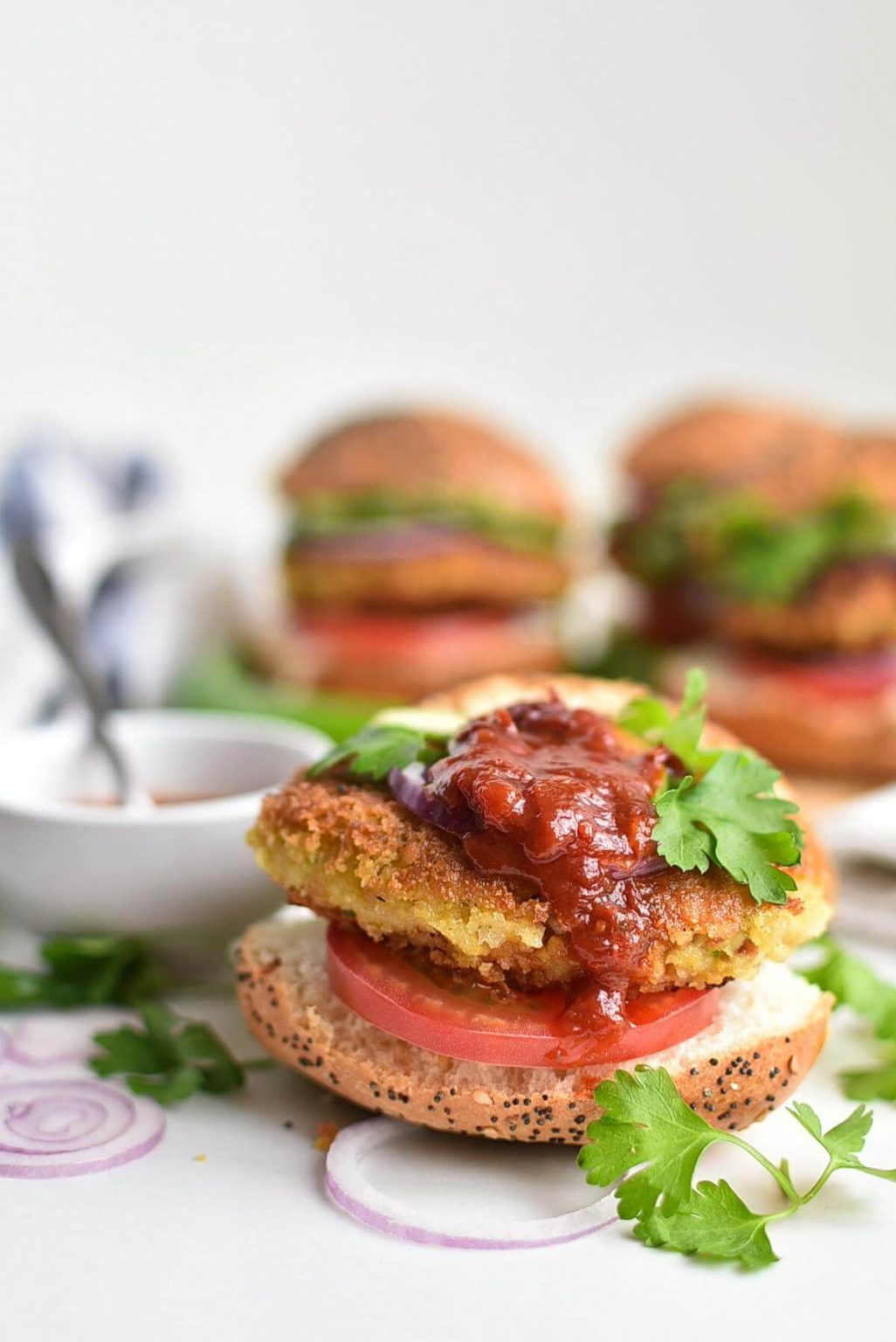 Chickpea & Coriander Burgers Recipe Cook.me Recipes