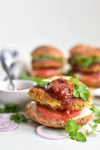 Chickpea & Coriander Burgers