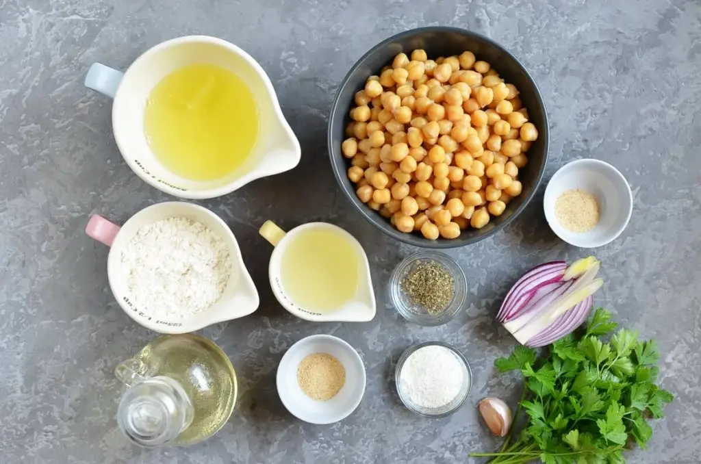 Ingredients for Falafel Waffle