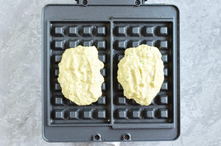 Step 3 - Falafel Waffle