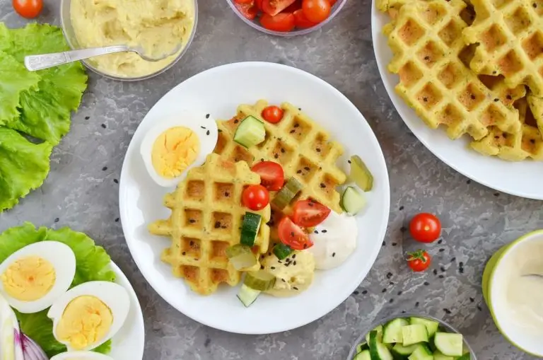 Step 6 - Falafel Waffle