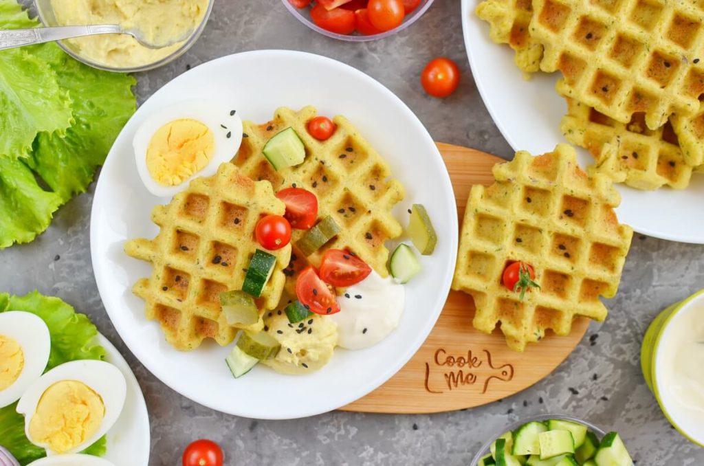 Falafel Waffle Recipe-How To Make Falafel Waffle-Homemade Falafel Waffle