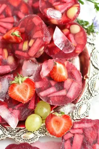 Frozen Sangria Fruit Cups