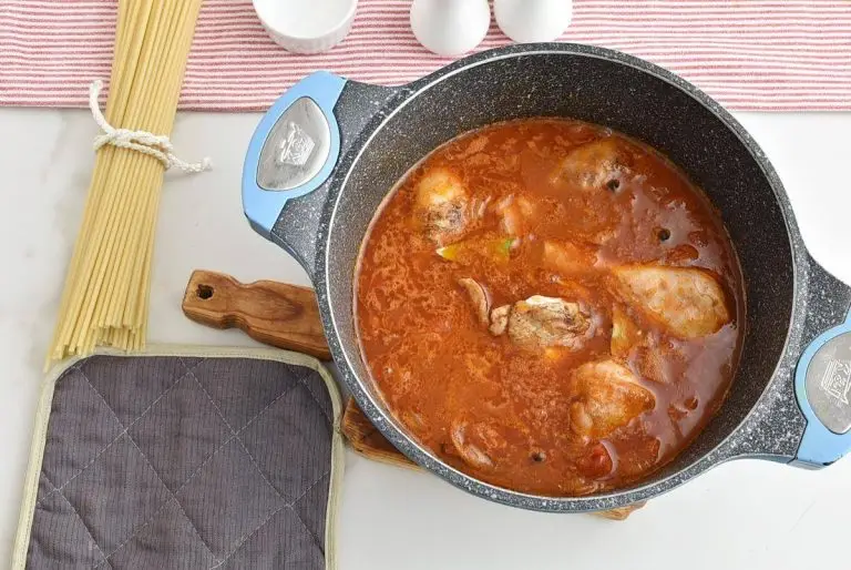 Step 5 - Greek Corfu Chicken and Bucatini