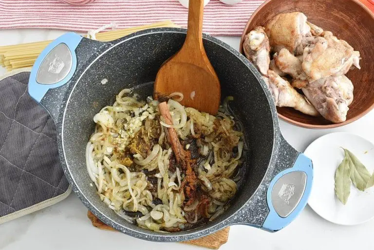 Step 2 - Greek Corfu Chicken and Bucatini