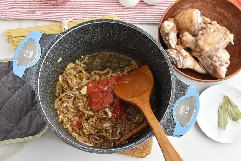 Step 3 - Greek Corfu Chicken and Bucatini