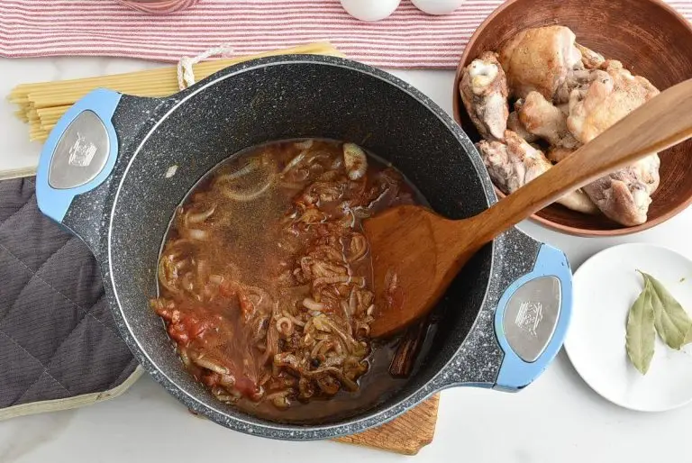 Step 3 - Greek Corfu Chicken and Bucatini