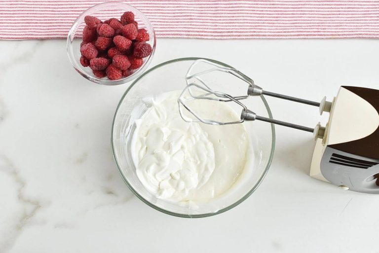 Step 3 - Greek Yogurt Raspberry Jello Dessert