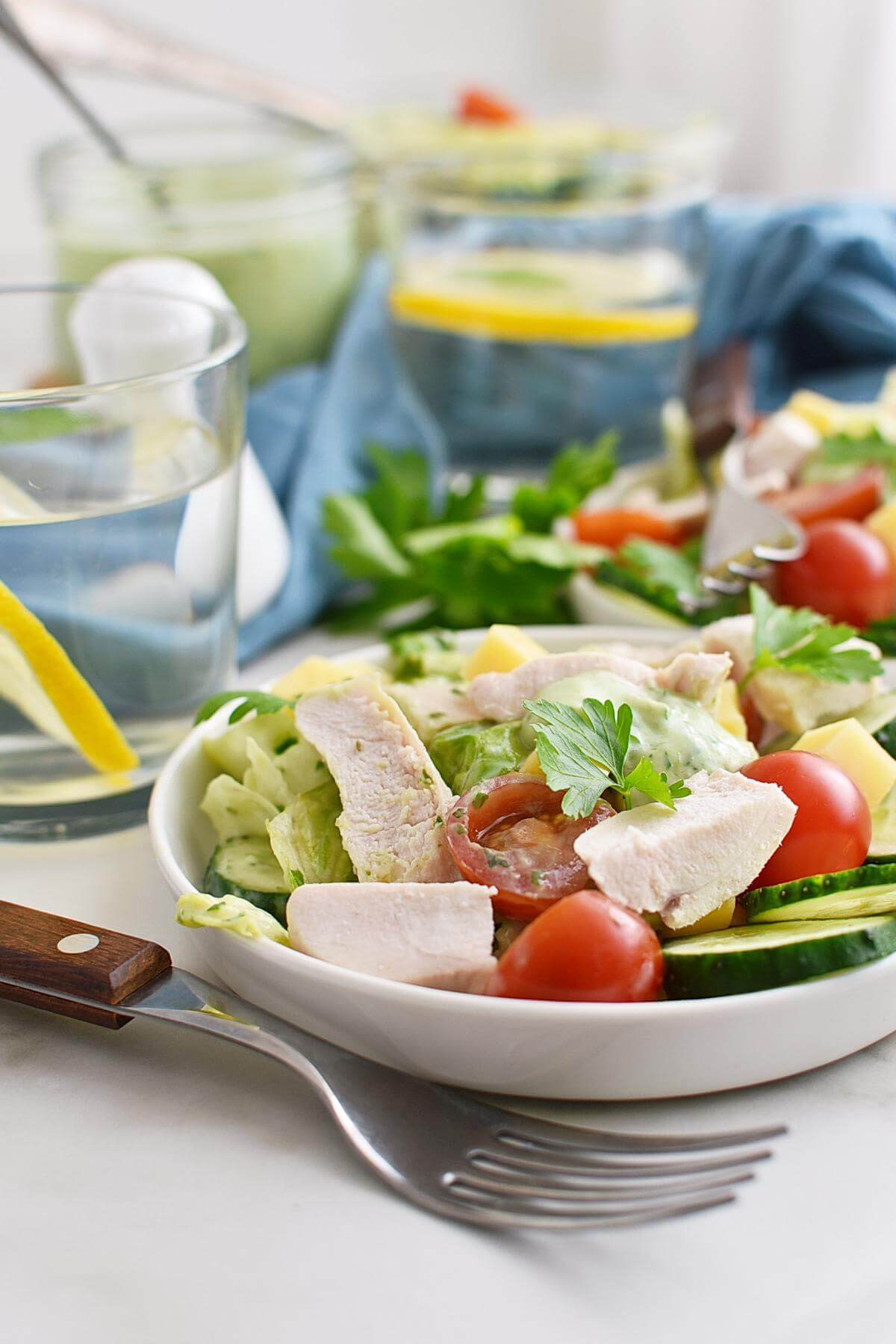 Green Goddess Salad with Chicken Recipe Cook.me Recipes