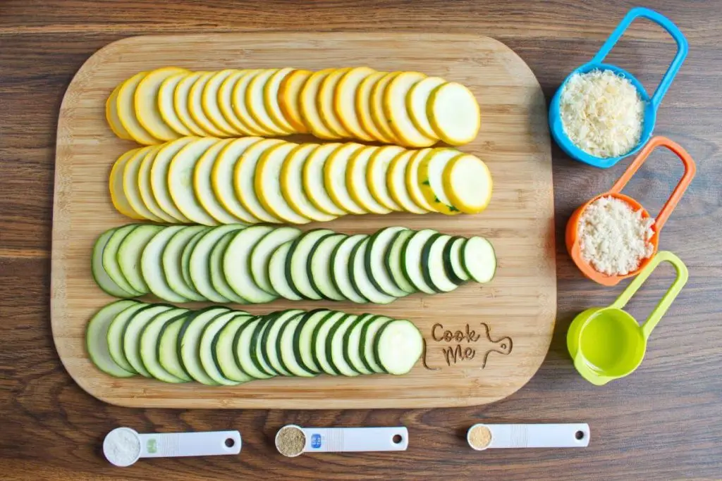 Ingredients for Healthy Zucchini & Summer Squash Casserole