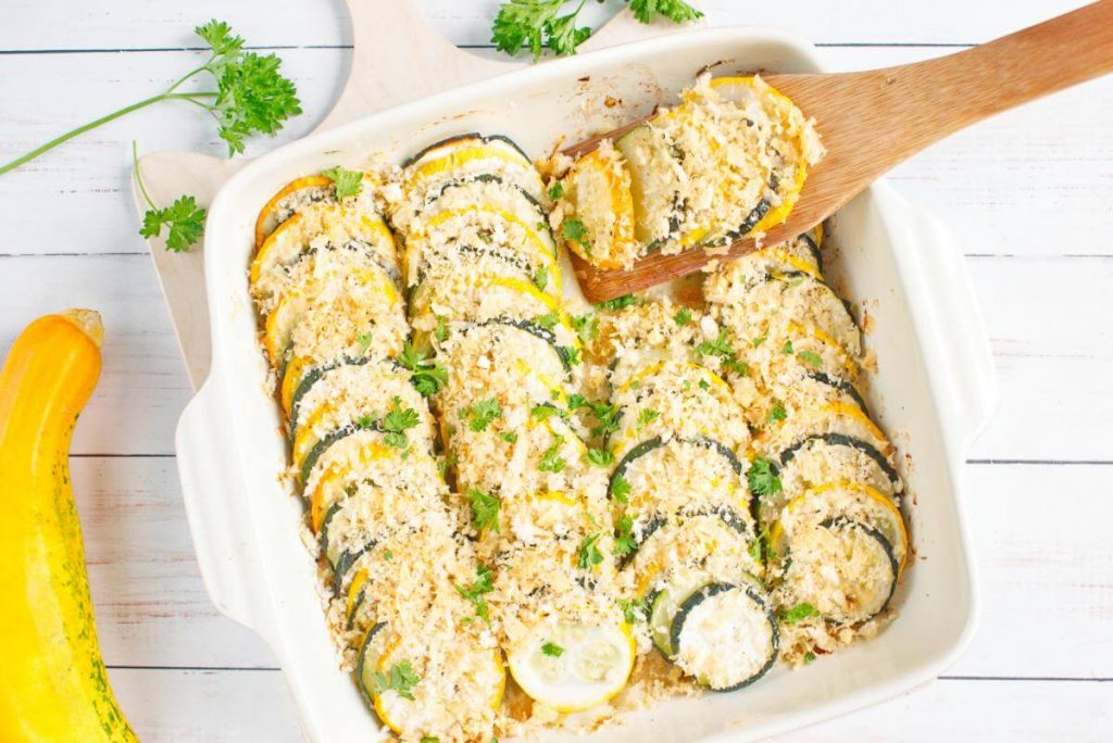 How to serve Healthy Zucchini & Summer Squash Casserole