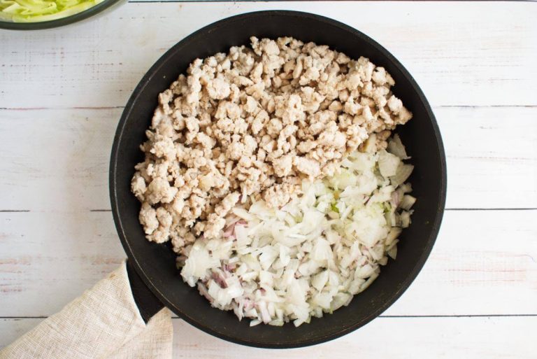 Step 2 - Keto Egg Roll in a Bowl