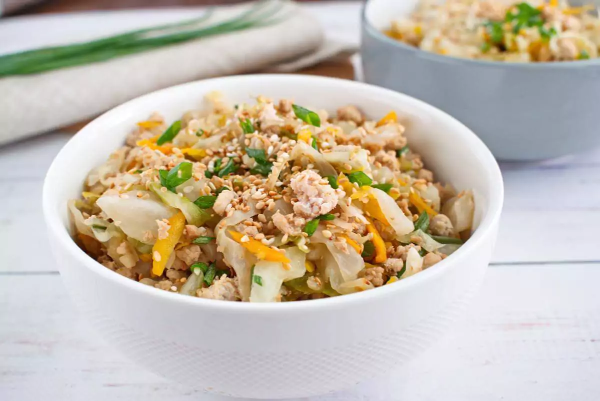 Keto Egg Roll in a Bowl recipe - Egg Roll in a Bowl - One Skillet Egg Roll in a Bowl