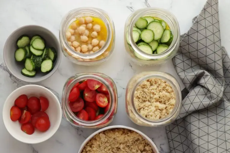 Step 3 - Lemon Chickpea & Quinoa Jar Salads