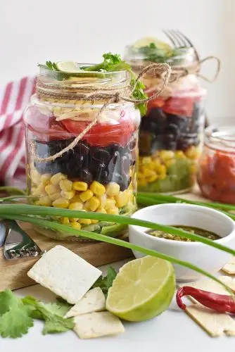 Mexican Salad in a Jar
