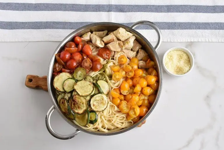 Step 7 - Parmesan Zucchini Tomato Chicken Spaghetti