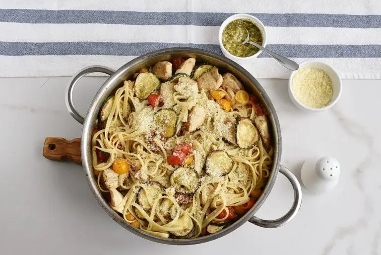 Step 9 - Parmesan Zucchini Tomato Chicken Spaghetti