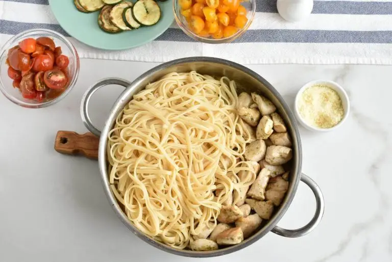 Step 6 - Parmesan Zucchini Tomato Chicken Spaghetti