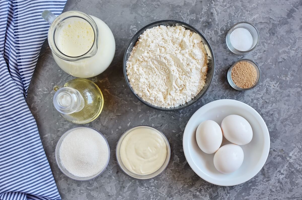 Ingridiens for The Perfect Yeast Pastry Dough