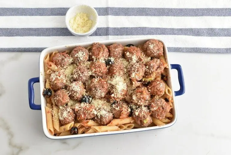 Step 9 - Puttanesca Meatball Bake
