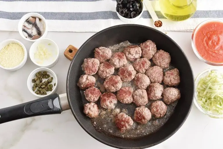 Step 2 - Puttanesca Meatball Bake