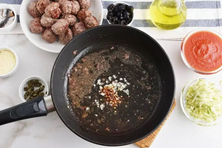 Step 3 - Puttanesca Meatball Bake