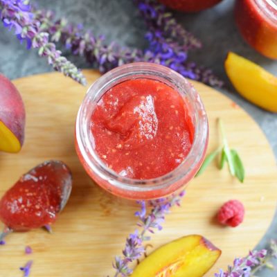 Raspberry Peach Freezer Jam Recipe-How To Make Raspberry Peach Freezer Jam-Delicious Raspberry Peach Freezer Jam