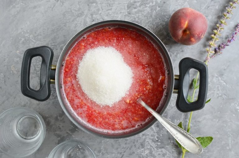 Step 3 - Raspberry Peach Freezer Jam