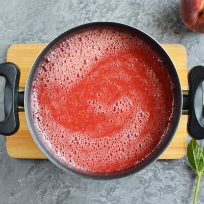 Raspberry Peach Freezer Jam recipe - step 3