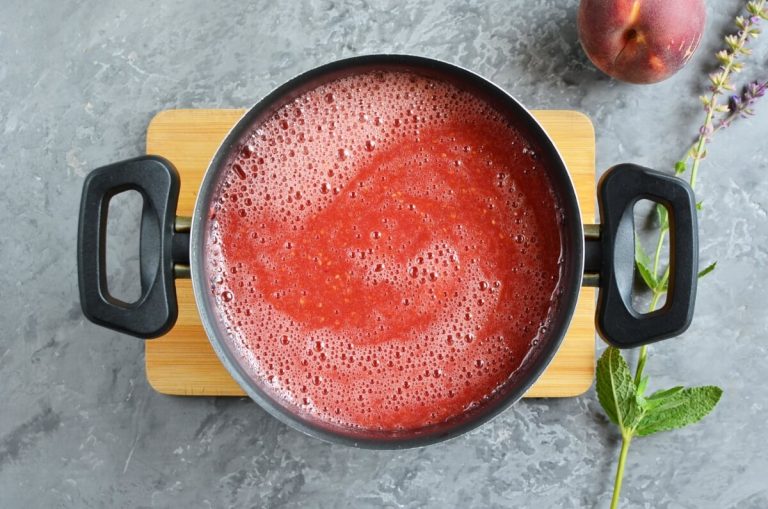 Step 3 - Raspberry Peach Freezer Jam
